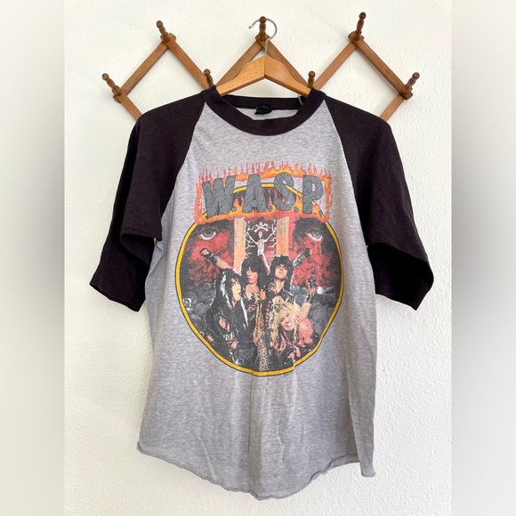 Vintage Other - 1980s Vintage WASP Animal Tour Raglan Shirt Concer Shirt Vintage Band Tshirt